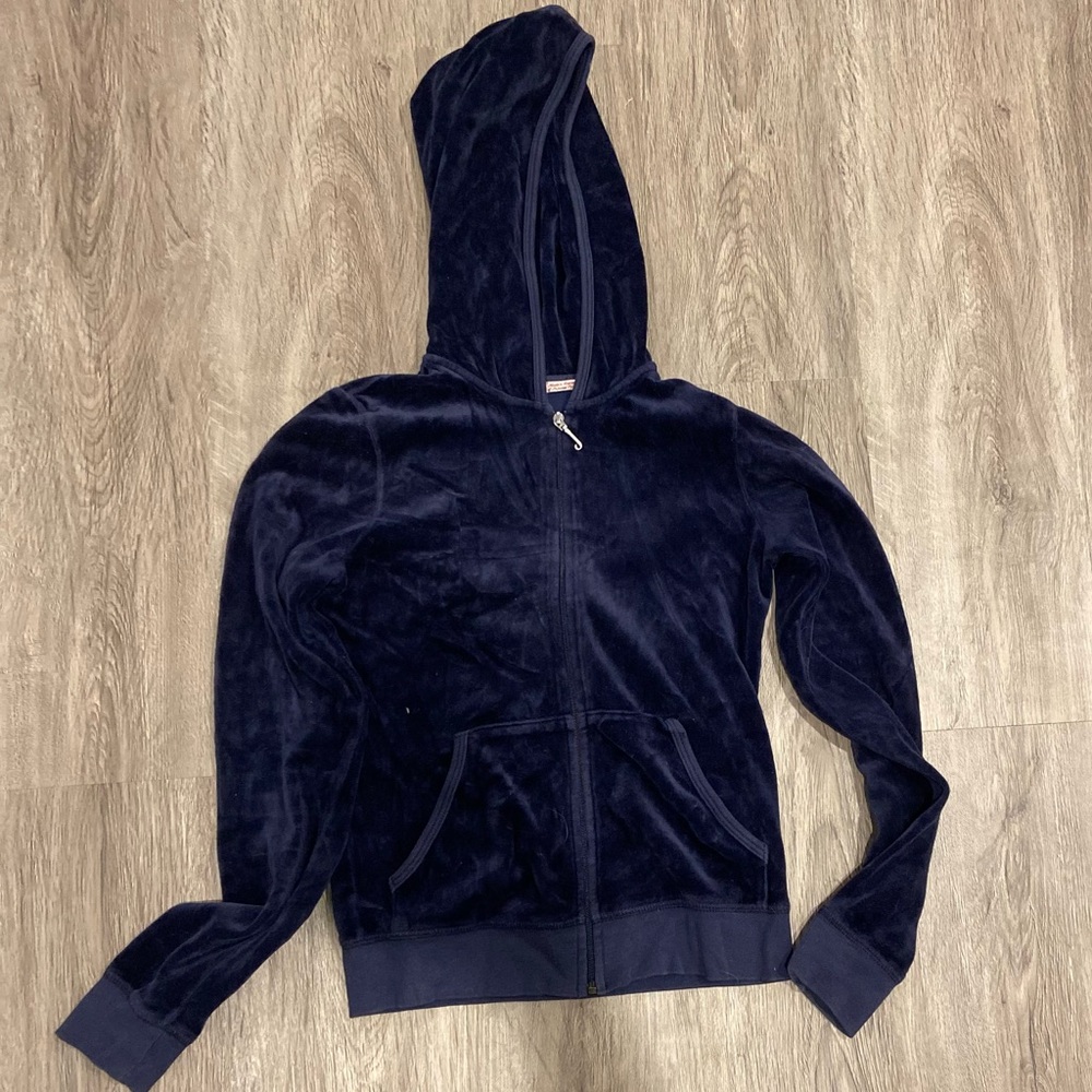 Juicy Couture Full Zip Velour Hoodie Small